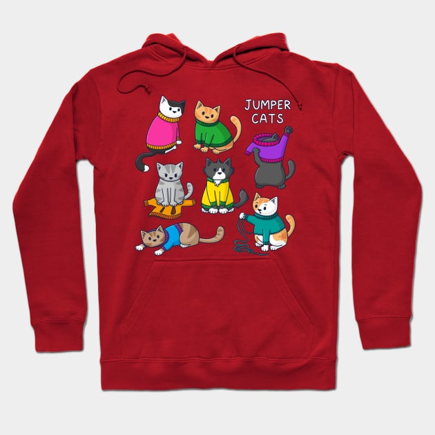 Jumper Cats Hoodie by Doodlecats 